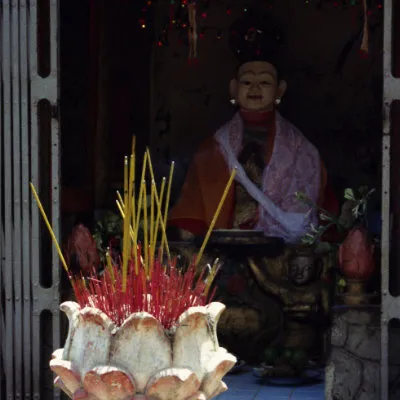 A Buddha at Wat Phnom, Phnom Penh