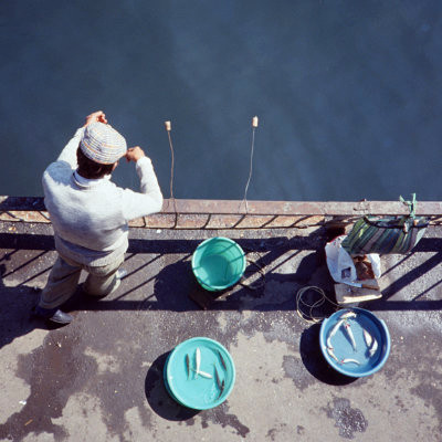 Fisherman, Istanbul, 1990