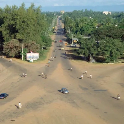 View from the Victory Monument out of Vientiane