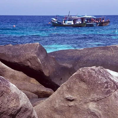 Boat trip at Tioman Island