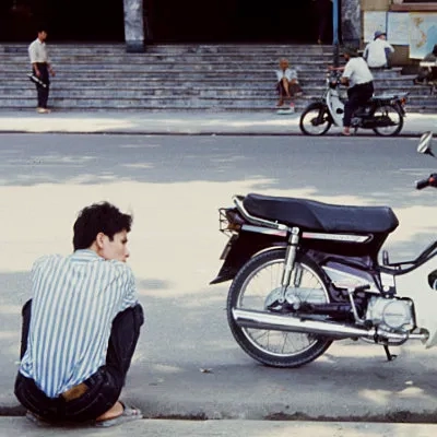 Hanging out on mopeds, Hanoi